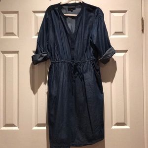 Plus size denim dress